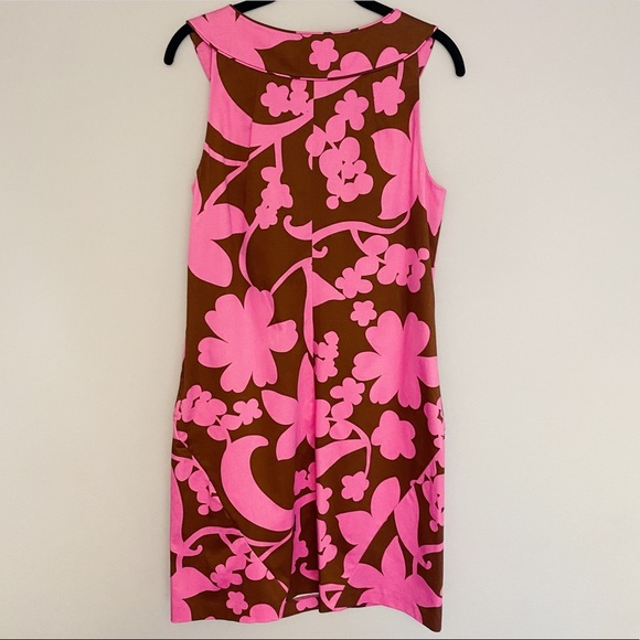 Tory Burch Brown & Pink Floral Dress - Picture 2 of 8